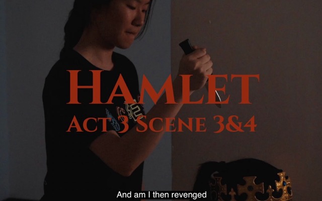 Hamlet Act 3 & 4 Scene Recreation